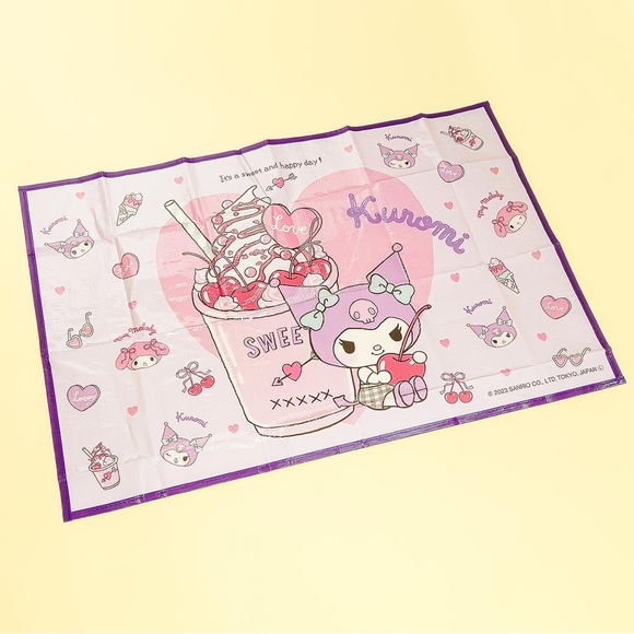 Sanrio Kuromi Milkshake Love Picnic Sheet Leisure Sheet - Picture 4 of 7